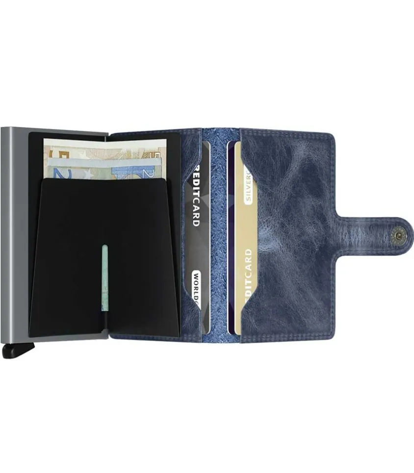Porte-Carte Miniwallet Vintage Blue