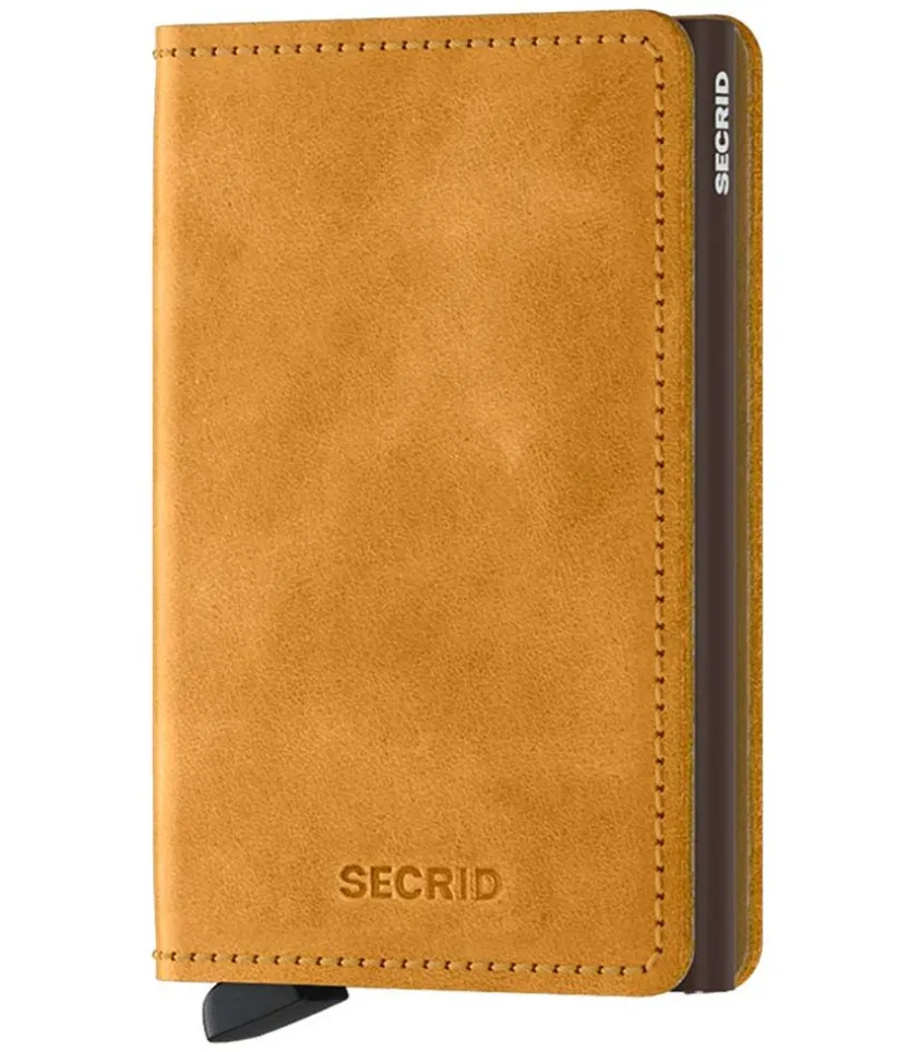 Porte-Carte Slimwallet Vintage Ocre