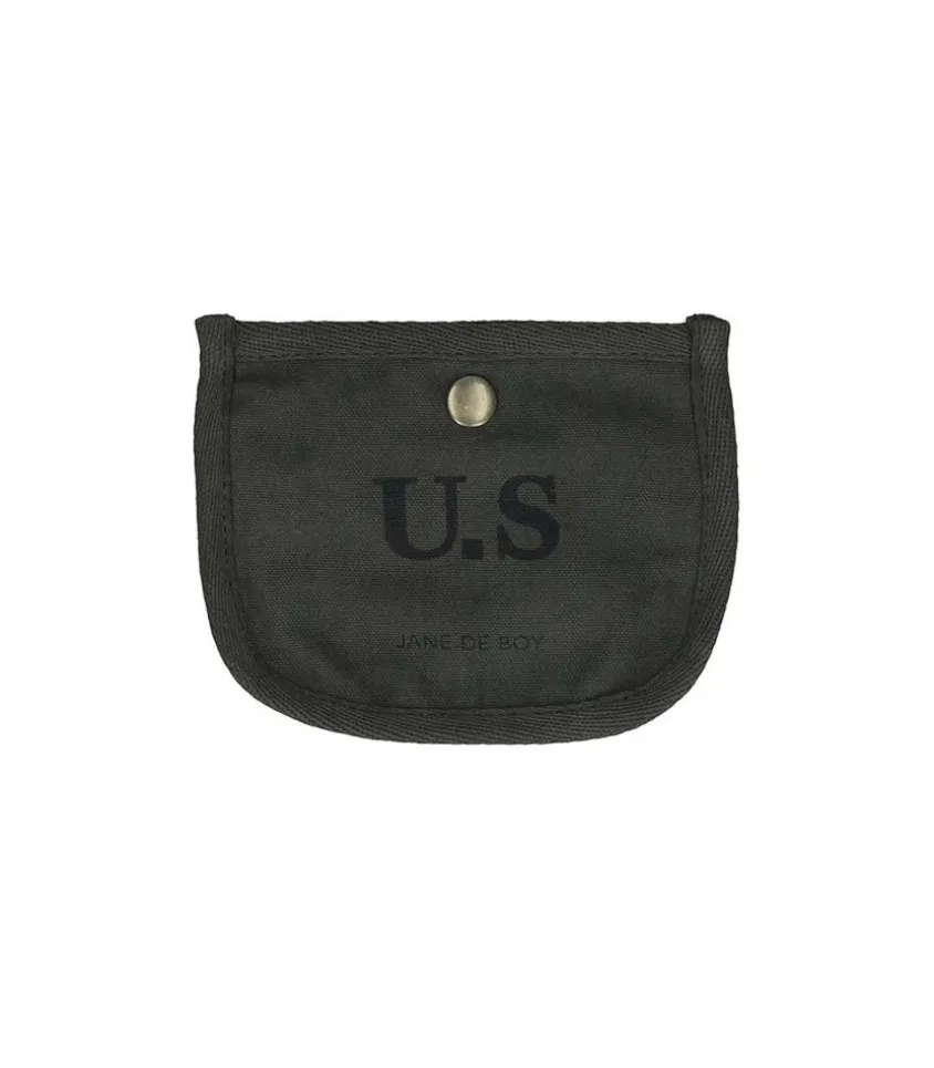 Porte-Carte Toile Kaki X Jane De Boy