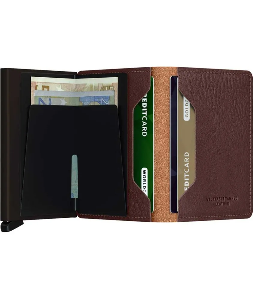 Porte-Carte Veg Espresso - Brown