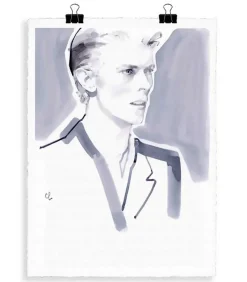 Portrait B4 David Bowie 56 X 76 Cm