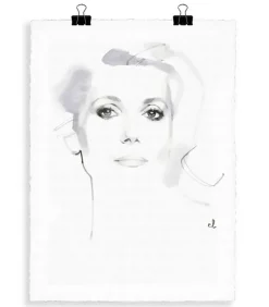 Portrait D3 Catherine Deneuve 56 X 76 Cm