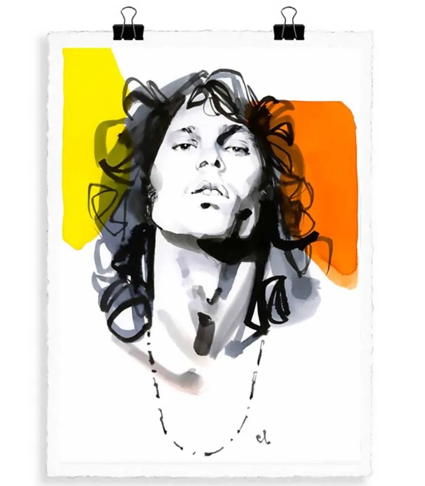 Portrait M7 Jim Morrison 56 X 76 Cm