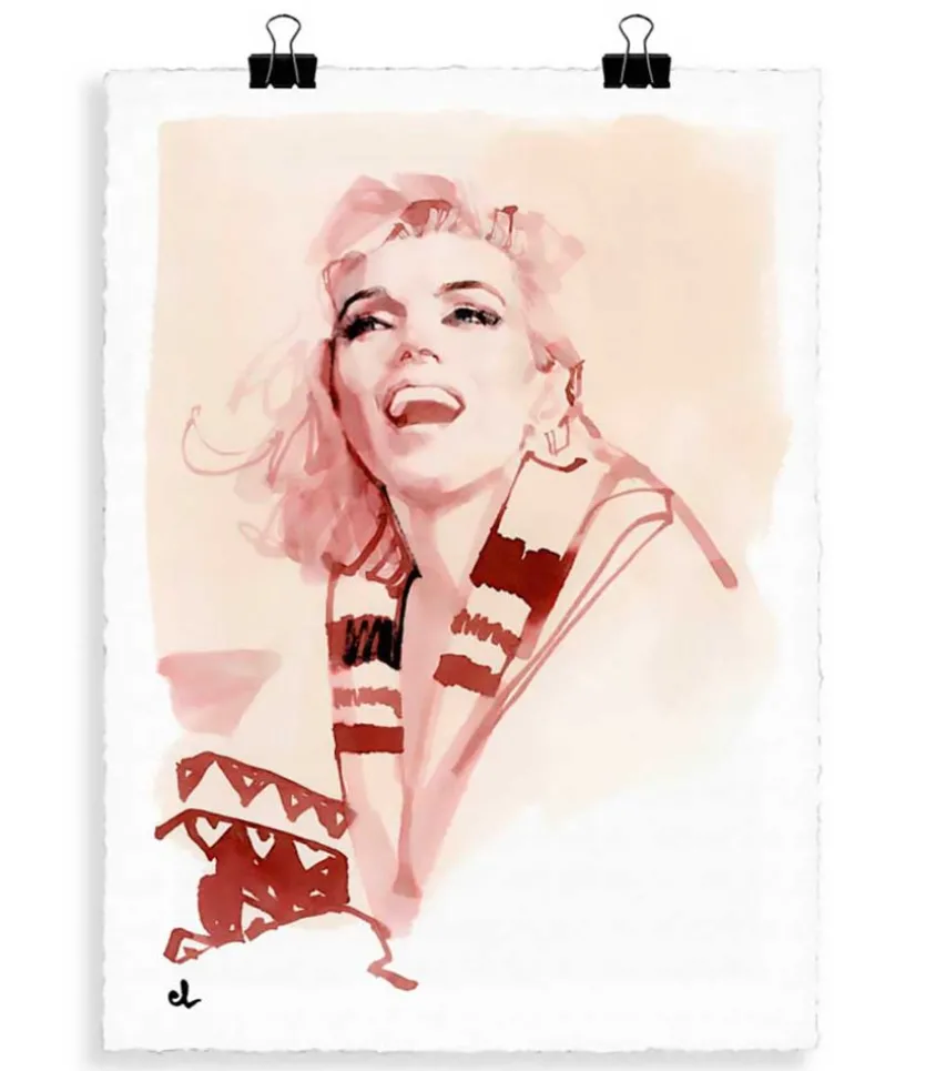 Portrait M2 Marilyn Monroe 56 X 76 Cm