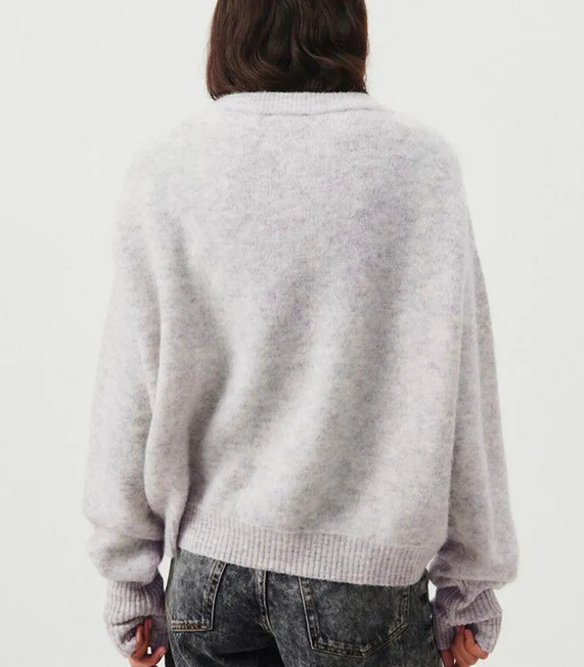 Pull Col Bateau Vitow Gris Clair Chine