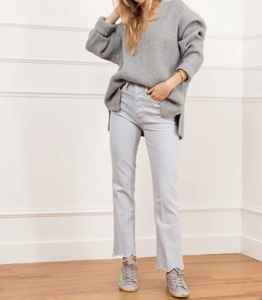 Pull Col V Manches Longues Maille