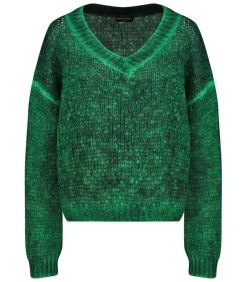 Pull Scolla Col En V Menthe