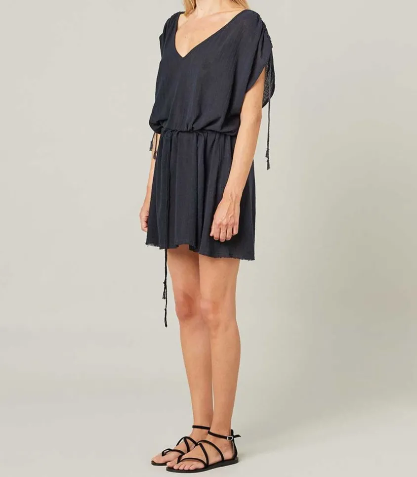 Robe Courte Alexandrie Bleu Nuit