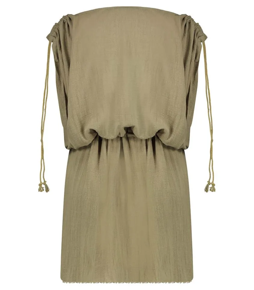 Robe Courte Alexandrie Khaki