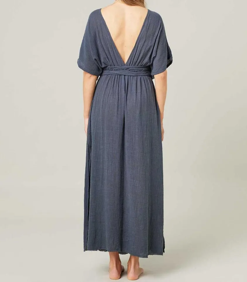 Robe Longue Empire Bleu Marine