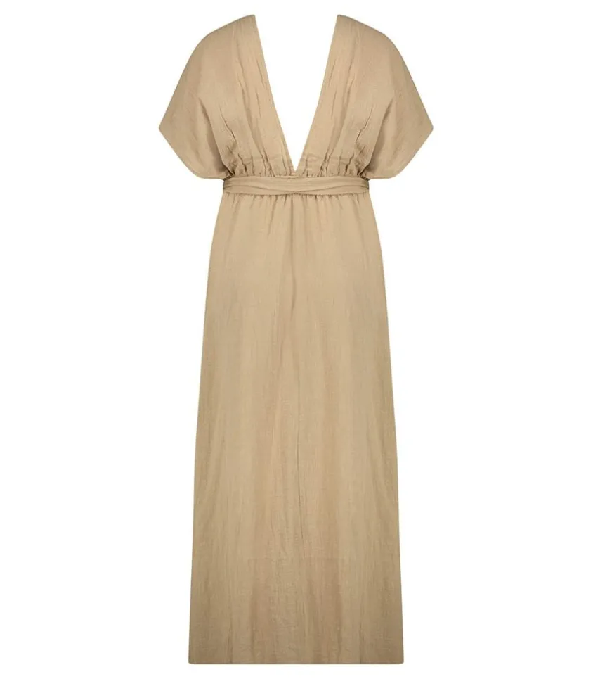 Robe Longue Empire Cafe Latte