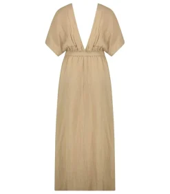Robe Longue Empire Cafe Latte
