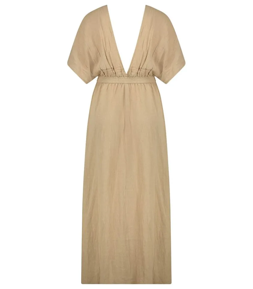 Robe Longue Empire Cafe Latte