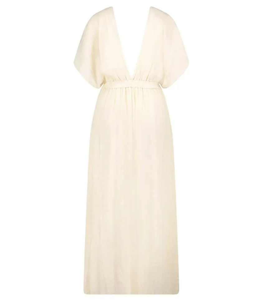 Robe Longue Empire Cream
