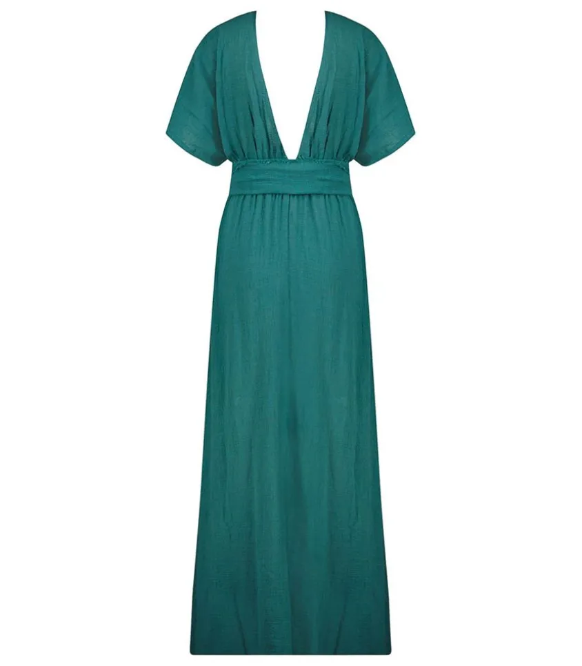 Robe Longue Empire Emeraude