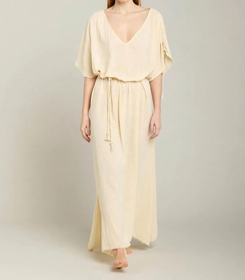 Robe Longue Kaftan Cream