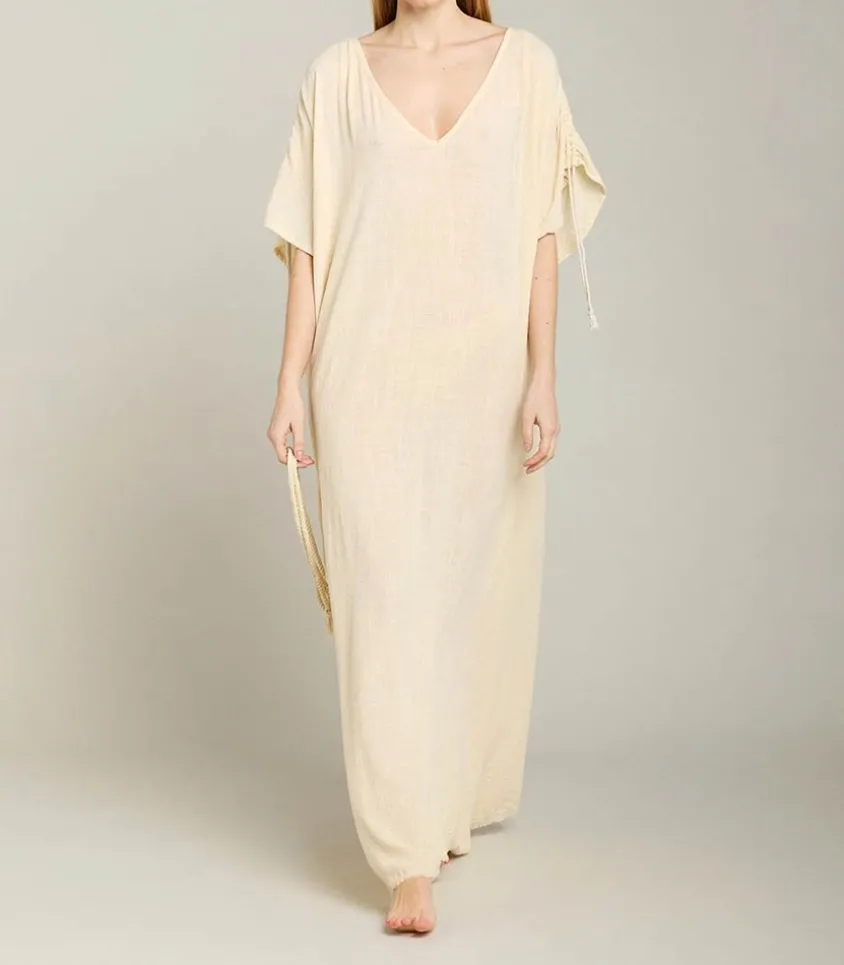 Robe Longue Kaftan Cream