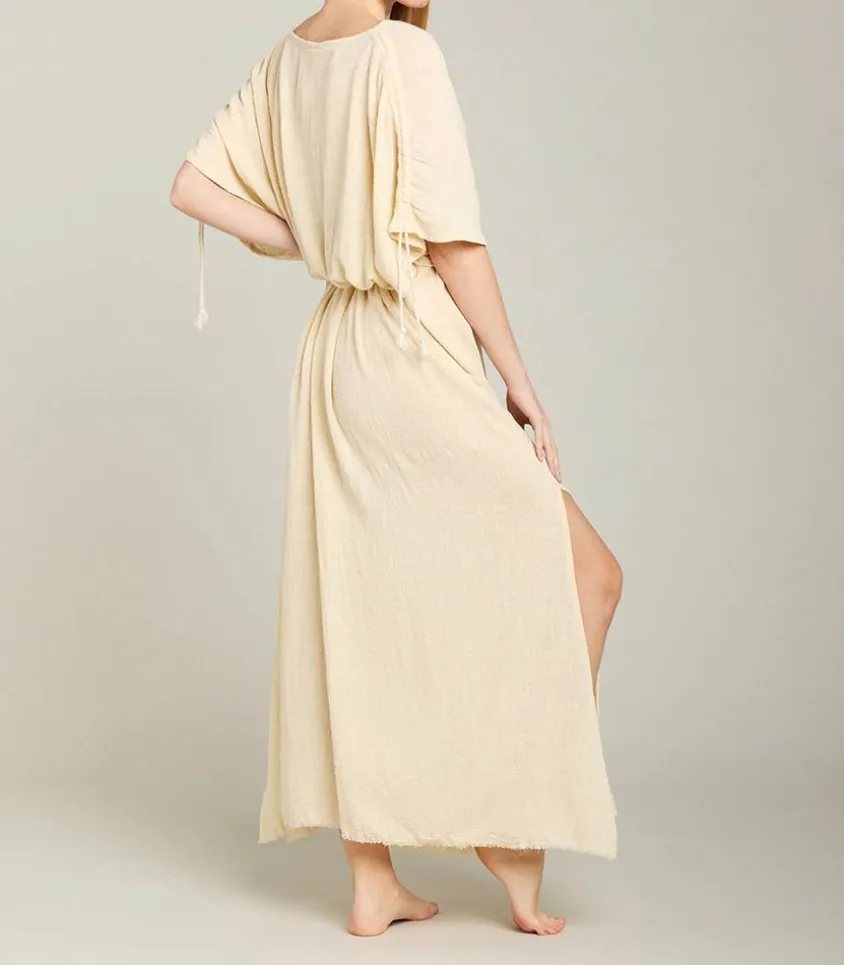 Robe Longue Kaftan Cream
