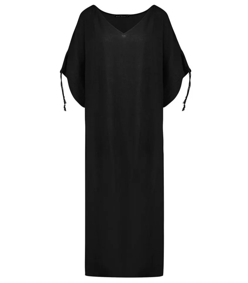 Robe Longue Kaftan Noir