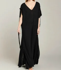 Robe Longue Kaftan Noir