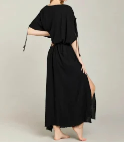 Robe Longue Kaftan Noir