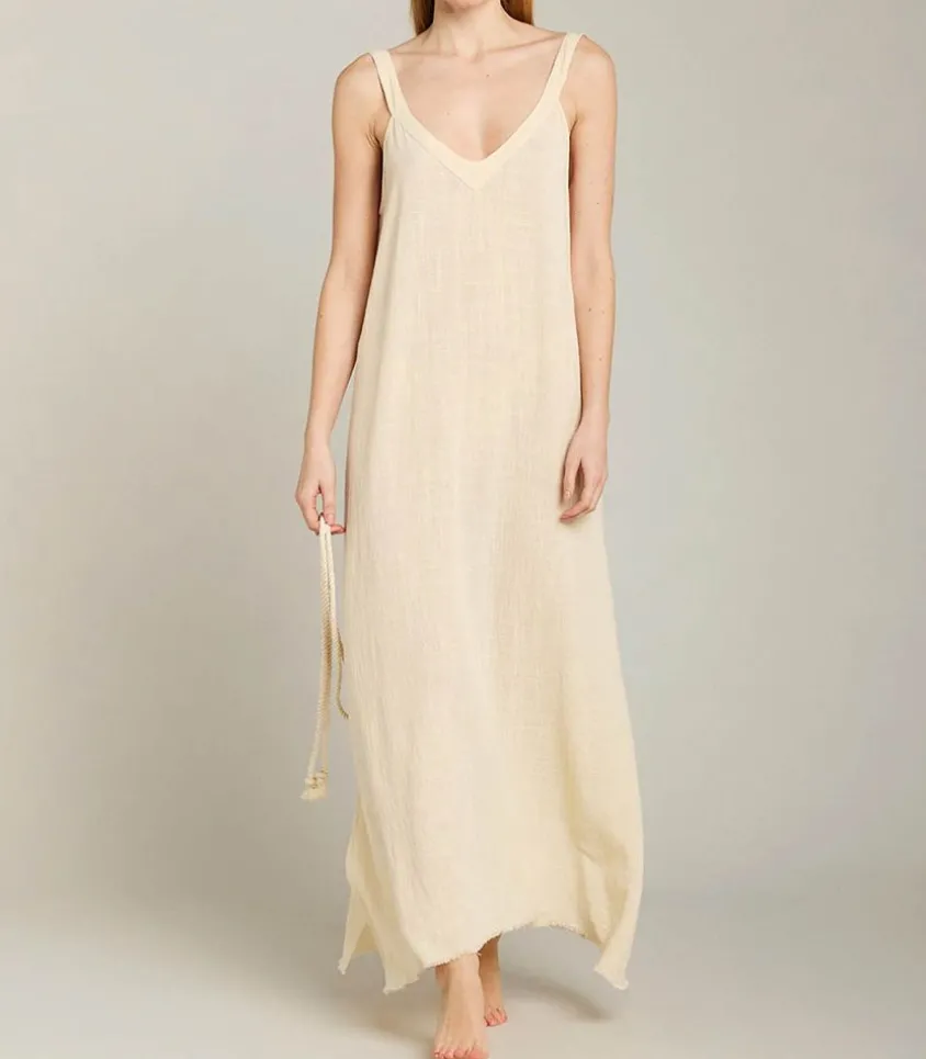 Robe Longue Palma De Mallorca Cream