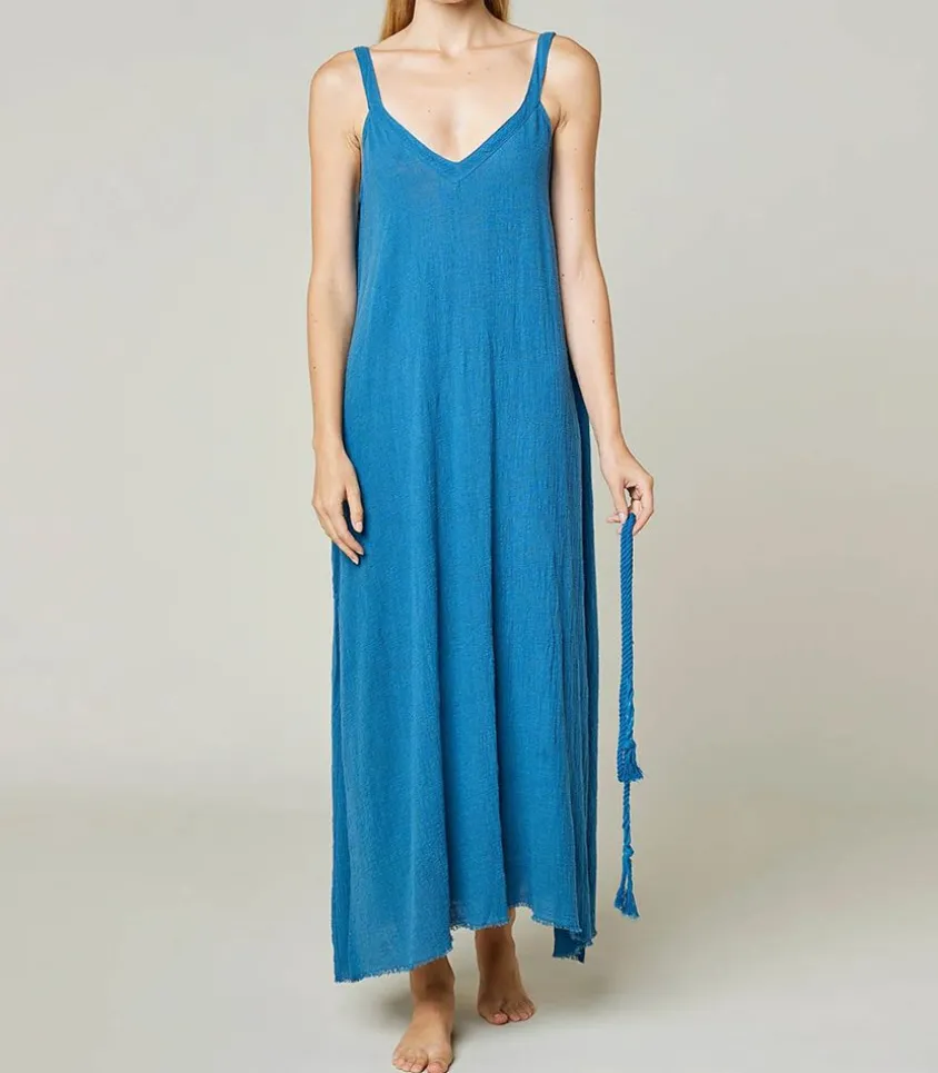 Robe Longue Palma De Mallorca Petrole