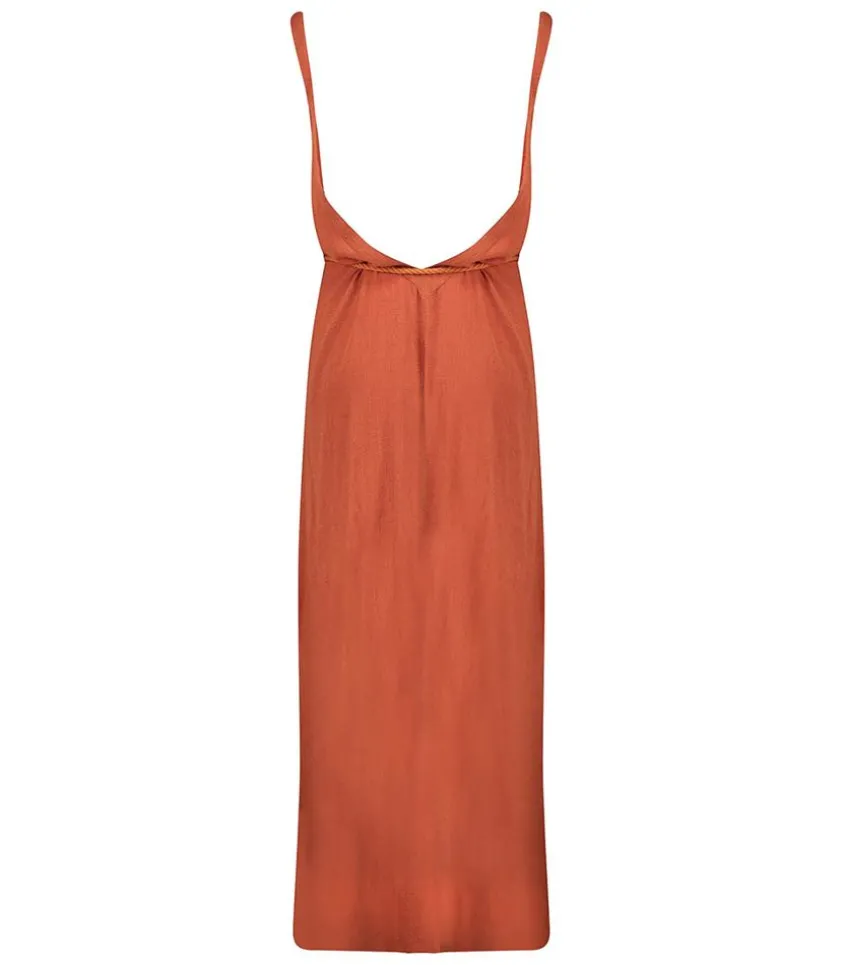 Robe Longue Palma De Mallorca Terracotta