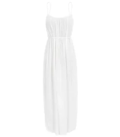 Robe Plissee Palm Beach Blanche