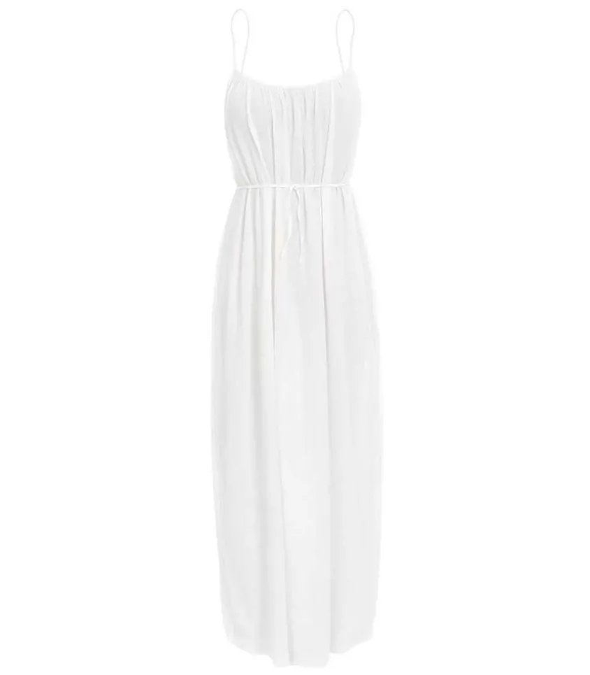 Robe Plissee Palm Beach Blanche