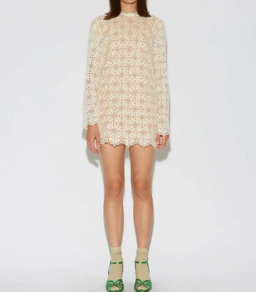 Robe Serge Crochet Lait