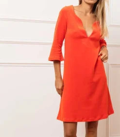 Robe Verushka Orange Mecanique X Jane De Boy