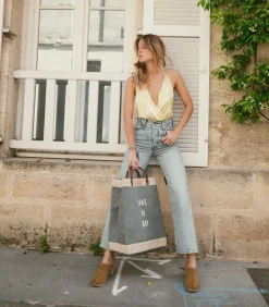 Sabots Coline Cuir Velours Tan