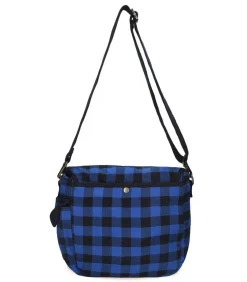 Sac U.S Grand Toile Ecossais Bleu