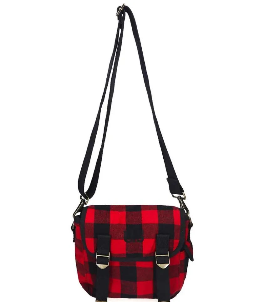 Sac U.S. Petit Toile Ecossais Rouge