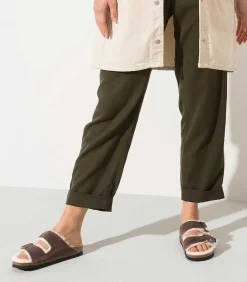 Sandales Arizona Shearling Habana Etroite