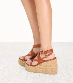 Sandales Compensees A Brides Multiples