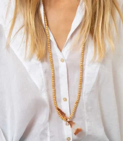 Sautoir Cauri Et Noeud Tie & Dye Encens