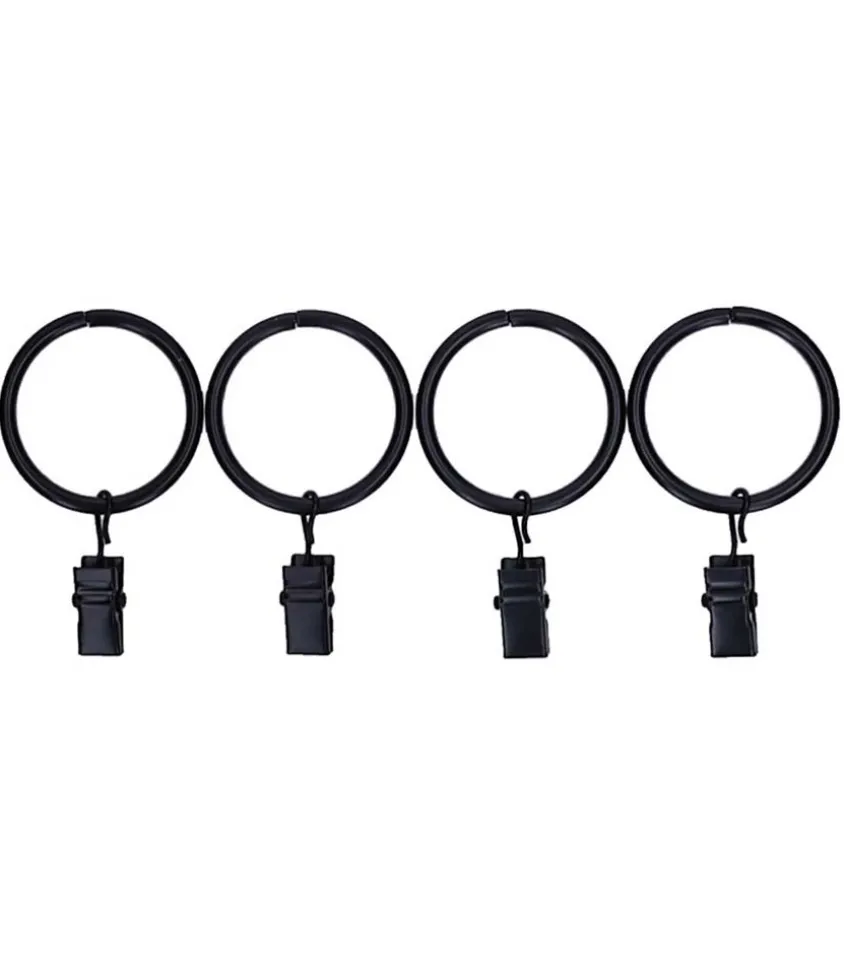 Set De 12 Anneaux A Pince Pour Panneau De Rideau
