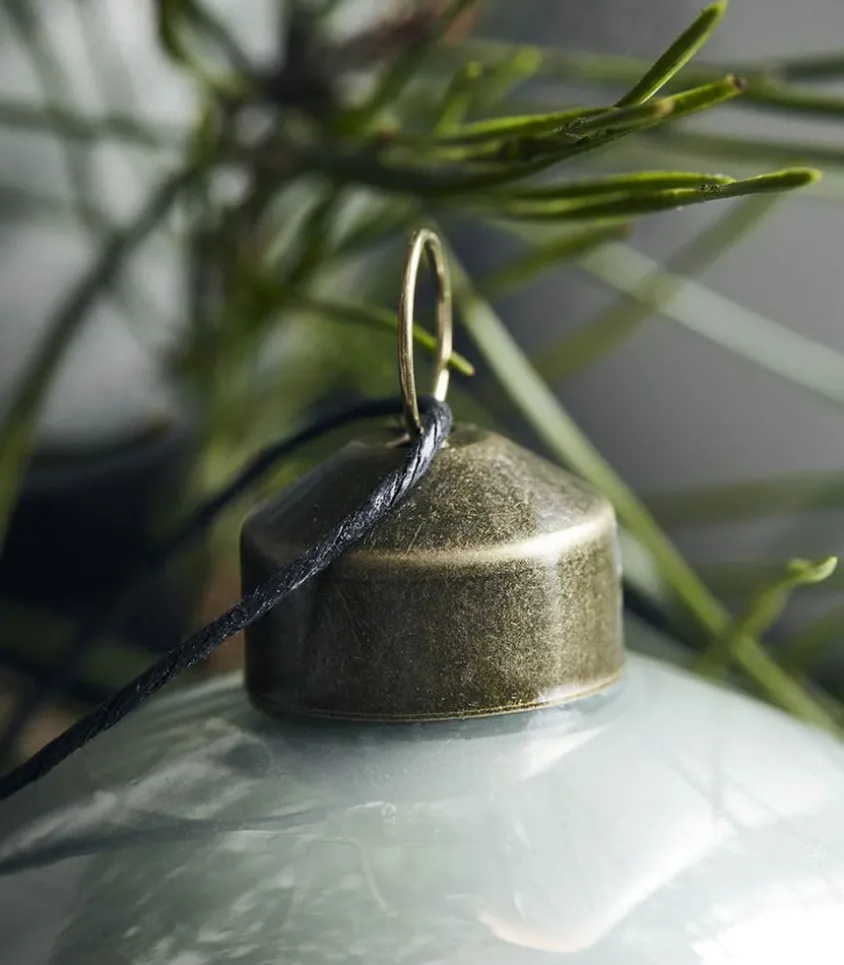 Set De 6 Boules De Noël Stripe Vert