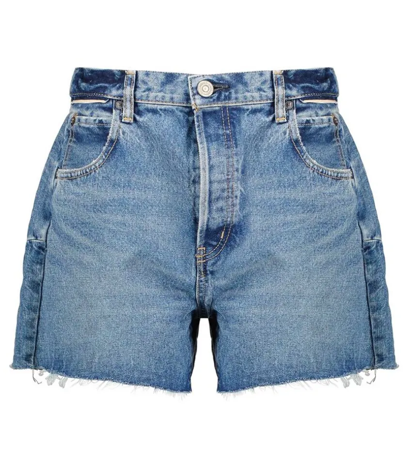Short En Denim Cary A Taille Haute