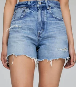 Short En Denim Pelion A Taille Haute