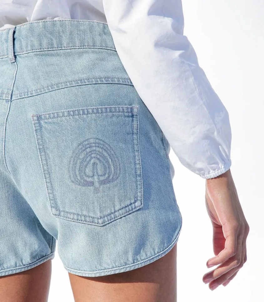 Short En Jean Light Blue
