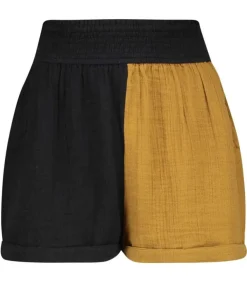 Short Paperbag Adrian Gaze De Coton Black/Masala