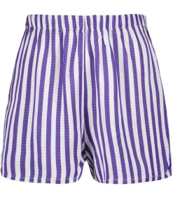 Short Shaning Rayures Violettes