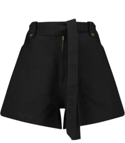 Short Trench Coat Noir