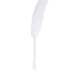 Stylo Bille Blanc Design Plume D'Oie
