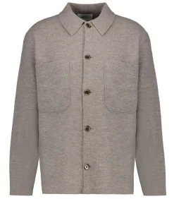 Surchemise Homme En Laine Jonas Khaki Beige