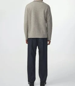 Surchemise Homme En Laine Jonas Khaki Beige