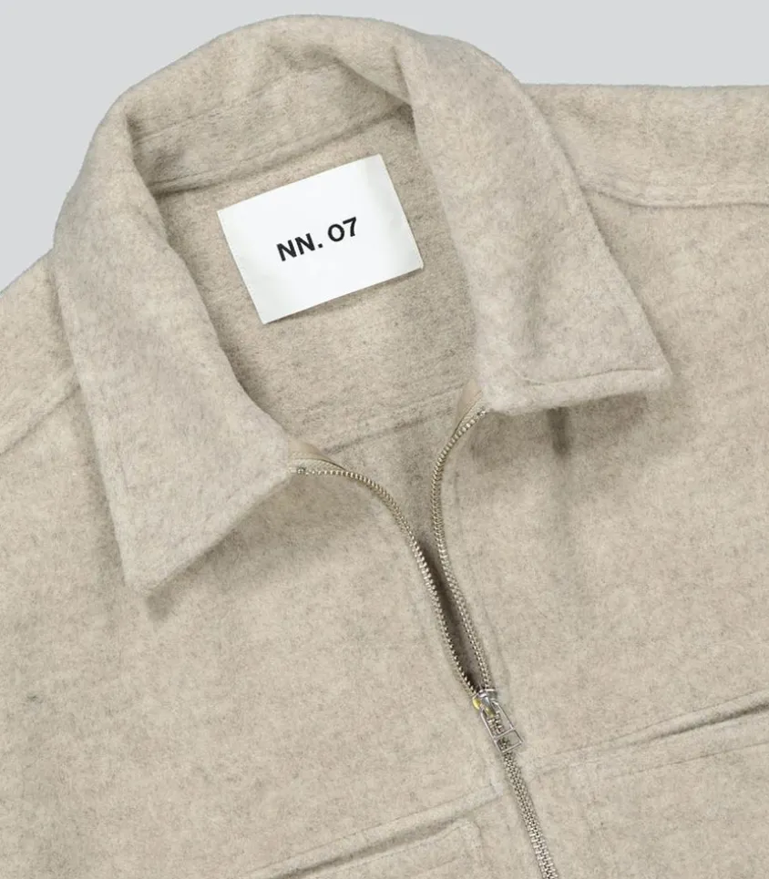 Surchemise Homme Zippee Isak Zip Ciment